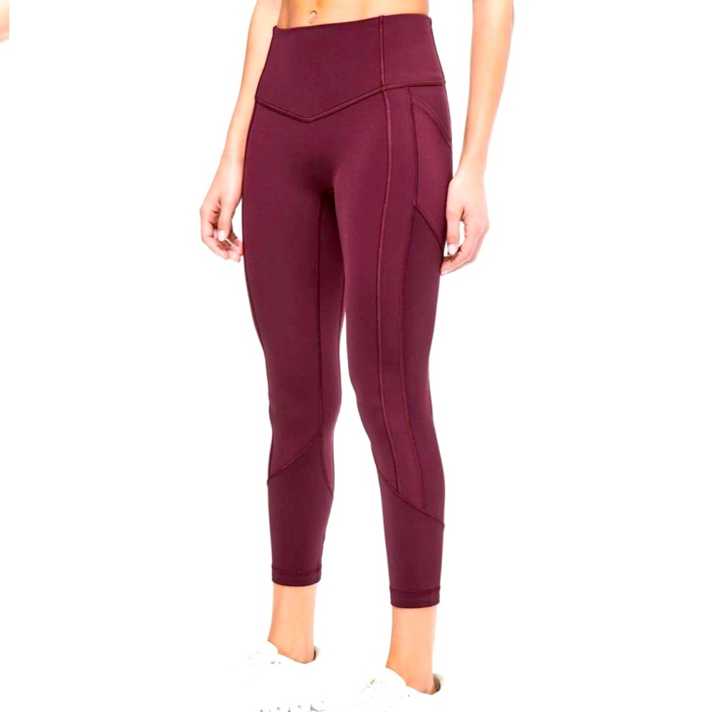 Lululemon All The Right Places Crop in Dark Adobe colorway